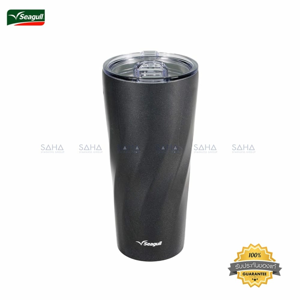 150001224.jpg Seagull (นกนางนวล) แก้วน้ำสูญญากาศทวิสต์ 0.8 ลิตร (สีดำ) รหัส 150001224