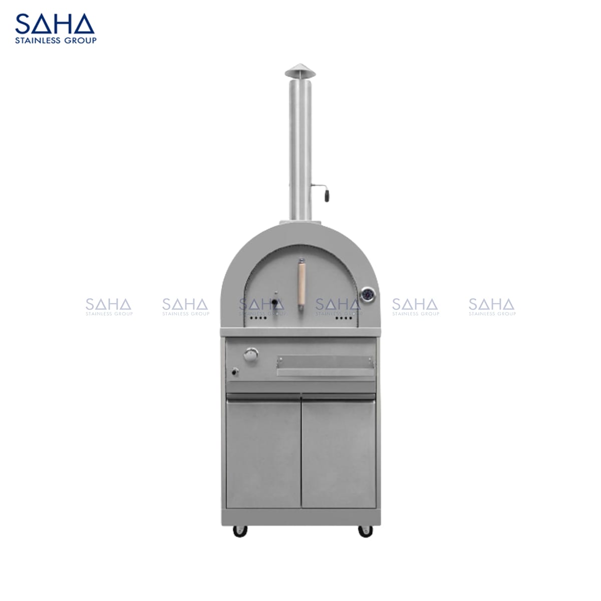 AHA-Gas-Premium-Pizza-Oven-with-Cabinet-Stainless-Dome-Series-Model-SHPOS2GPSDC-Web.jpg SAHA – Gas Premium Pizza Oven with Cabinet – Stainless Dome Series – SHPOS2GPSDC