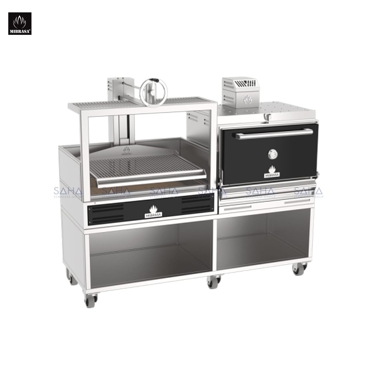 DUOGMB100-HMB75.jpg Mibrasa – Parrilla Single & Oven Compact – DUOGMB100-HMB75