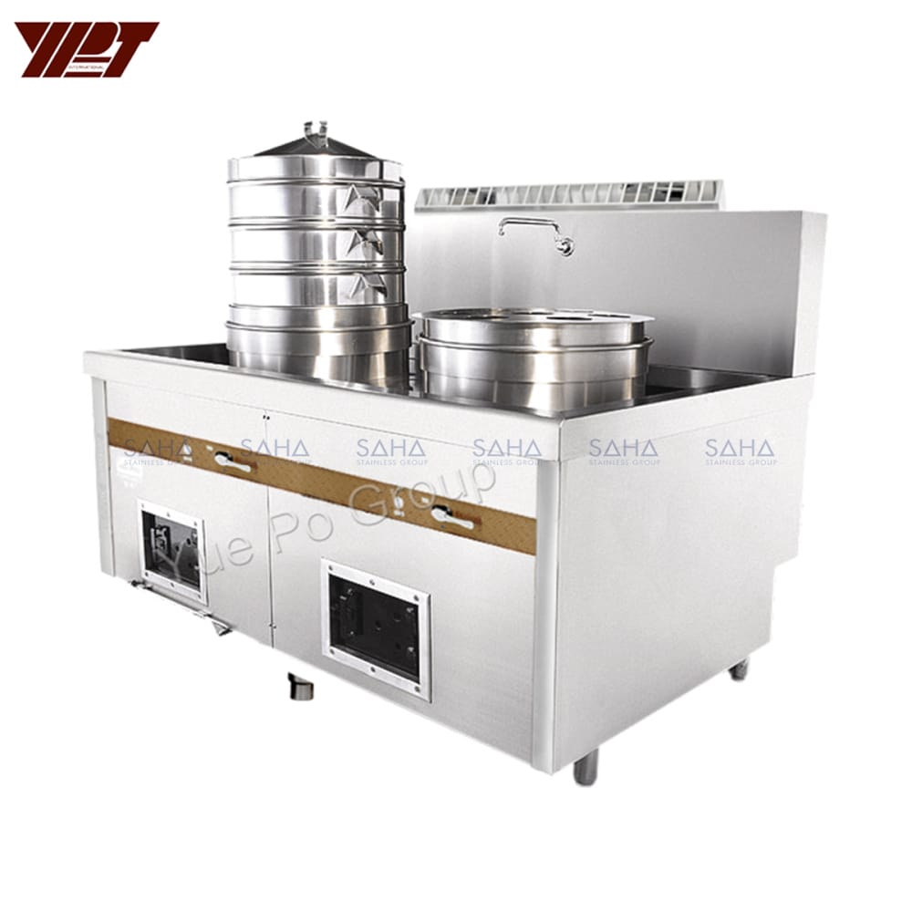 EKS-2E.jpg YPT - Flame-Mate 2.0 - Double Unit - Kettle Type Steamer - EKS-2E