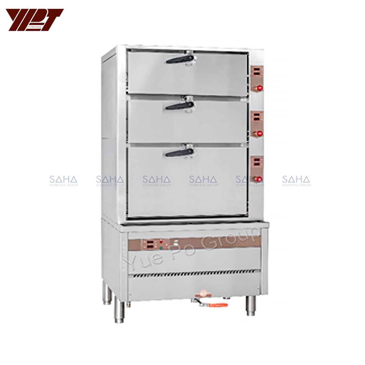 ESC-3HX.jpg YPT - Flame-Mate 2.0 - Triple Door - Environmental Steamer Cabinet - ESC-3HX