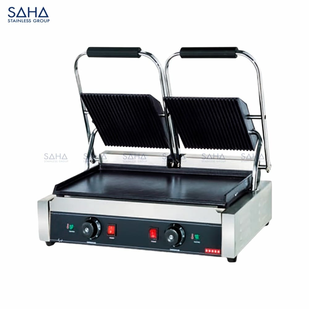 Electric-Contact-Grill-Ribbed-Ribbed-Double-Head-57-Cm-SHCGS1RRD57.jpg SAHA - Electric Contact Grill Ribbed / Smooth Double Head 57 Cm - SHCGS1RSD57