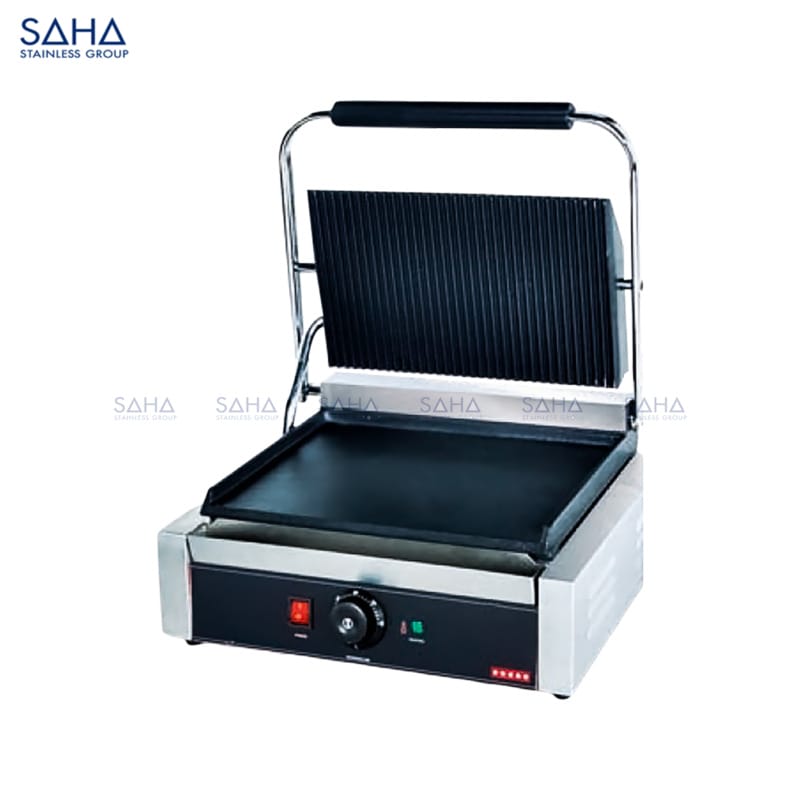Electric Contact Grill Ribbed Ribbed Single Head 42.5 Cm SHCGS1RRS42 SAHA - Electric Contact Grill Ribbed / Smooth Single Head 31 Cm - SHCGS1RSS31