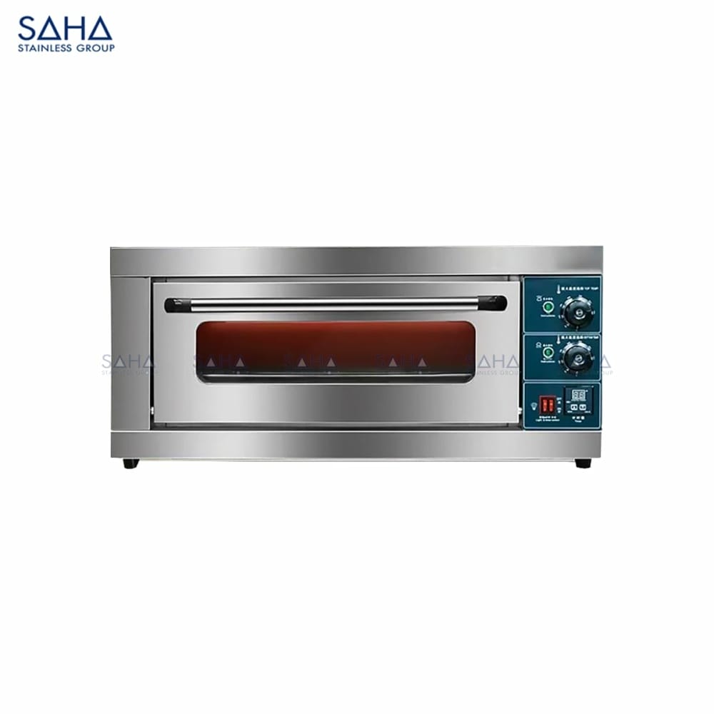 Electric-Deck-Oven-Basic-1-Tier-1-Tray-60L.jpg SAHA - Electric Basic 1 Tier 1 Tray w/stone – SHDOS2EBT1S