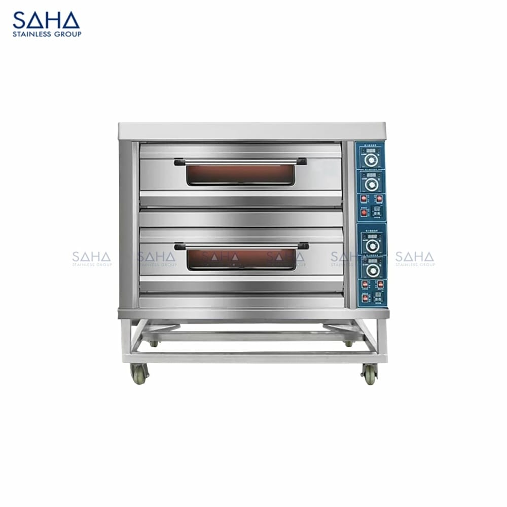 Electric-Deck-Oven-Smart-2-Tier-4-Trays-240L-SHDOS2EST4.jpg SAHA - Electric Deck Oven Smart 2 Tier 4 Trays 240L – SHDOS2EST4