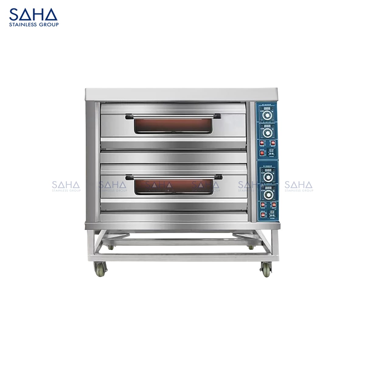 Electric-Deck-Oven-Smart-2-Tier-4-Trays-240L-SHDOS2EST4.jpg SAHA - Electric Deck Oven Smart 2 Tier 4 Trays 240L – SHDOS2EST4