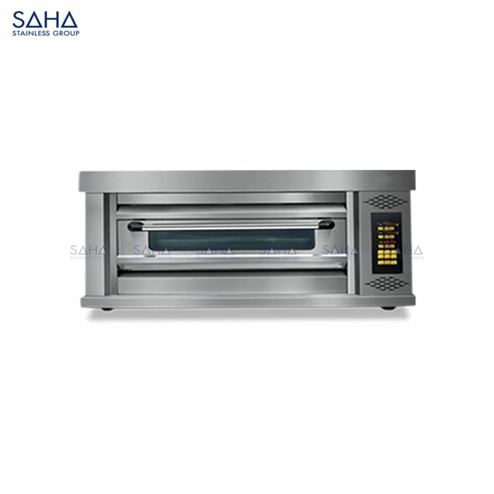 Gas-Deck-Oven-Premium-1-Tier-1-Trays-60L.jpg SAHA - Gas Deck Oven Premium 1 Tier 1 Tray 60L – SHDOS2GPT1