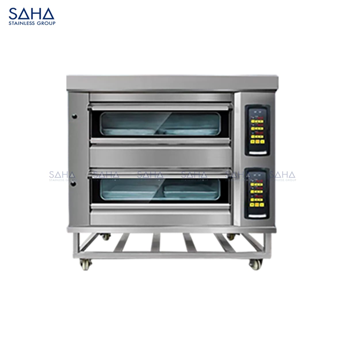 Gas-Deck-Oven-Premium-2-Tiers-4-Trays-240L.jpg SAHA - Gas Deck Oven Premium 2 Tiers 4 Trays 240L – SHDOS2GPT4