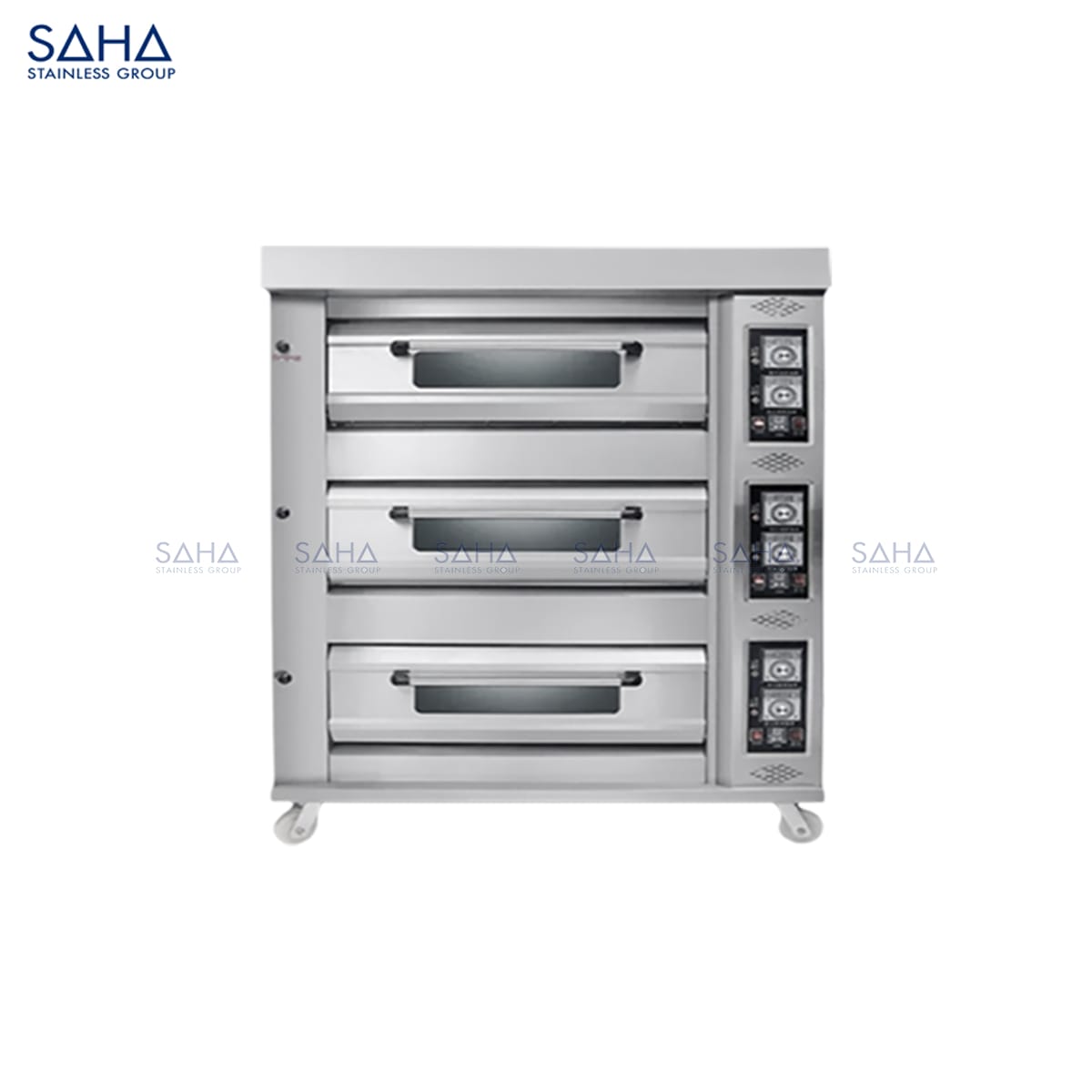 Gas-Deck-Oven-Smart-3-Tiers-6-Trays-360L.jpg SAHA - Gas Deck Oven Smart 3 Tiers 6 Trays 360L – SHDOS2GST6