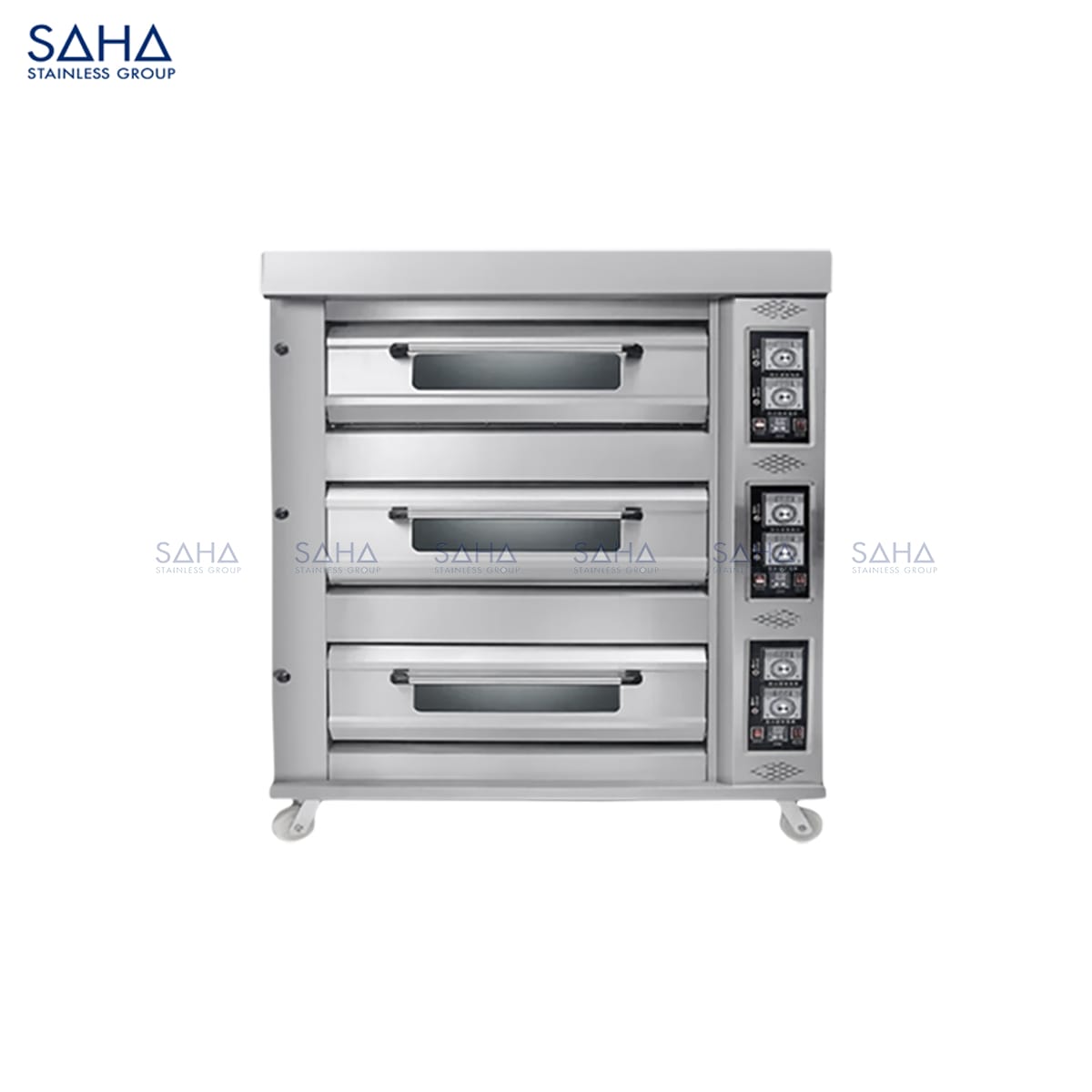 Gas-Deck-Oven-Smart-3-Tiers-9-Trays-480L.jpg SAHA - Gas Deck Oven Smart 3 Tiers 9 Trays 480L – SHDOS2GST9