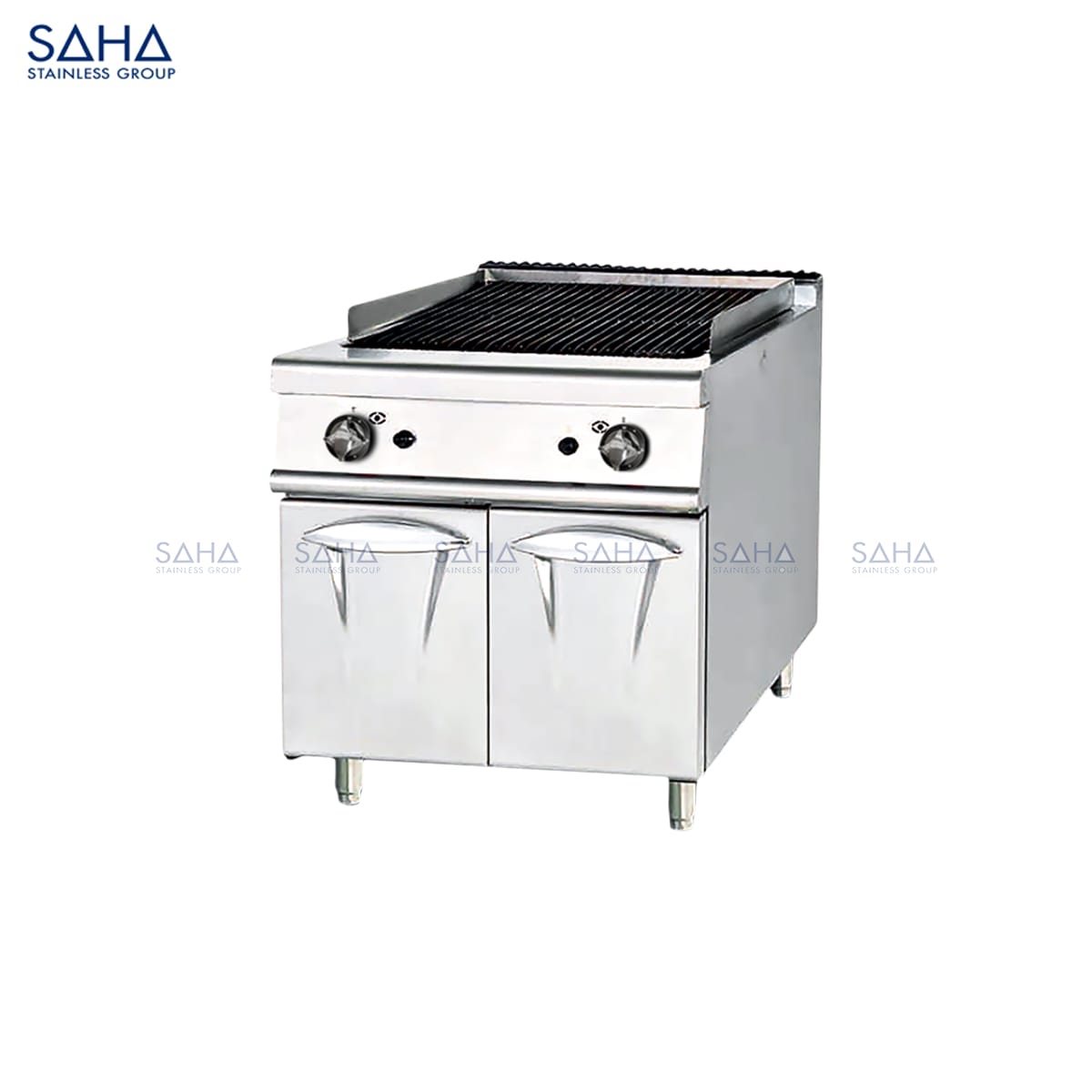Gas-Lava-Rock-Grill-80-Cm-with-Cabinet-SHLRS1SG80C.jpg SAHA - Gas Lava Rock Grill 80 Cm with Cabinet - SHLRS1SG80C
