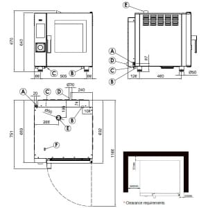 MTE523W_R-DATA.jpg Giorik - Movair Combi ovens convection-direct injection - MTE523W_R