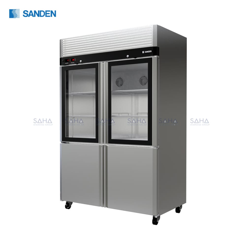 RDS-1325.jpg Sanden – 4 Doors - Reach - In Dual Temperature Chiller & Freezer Total No Frost - RDS-1325