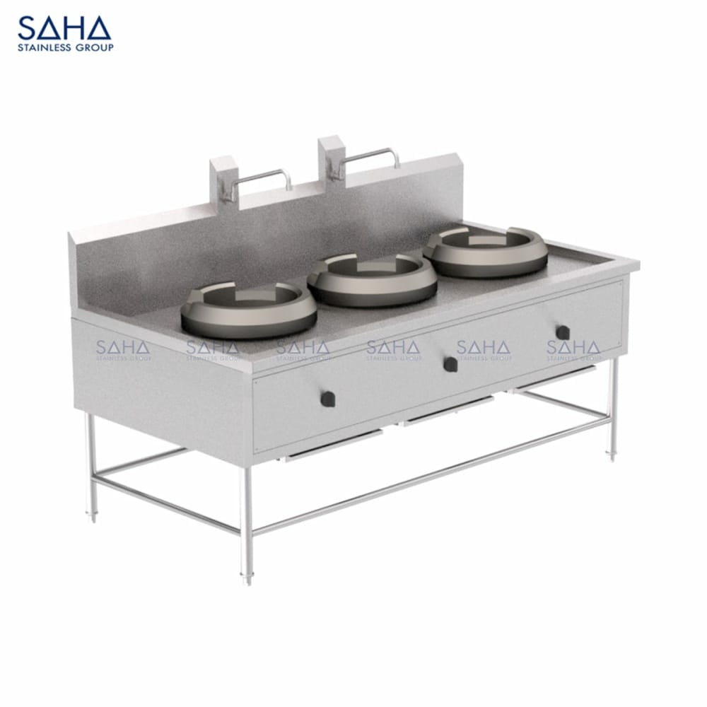 RG302_Auto.jpg SAHA - Automatic 3-Burner Chinese Range - SHRG331A