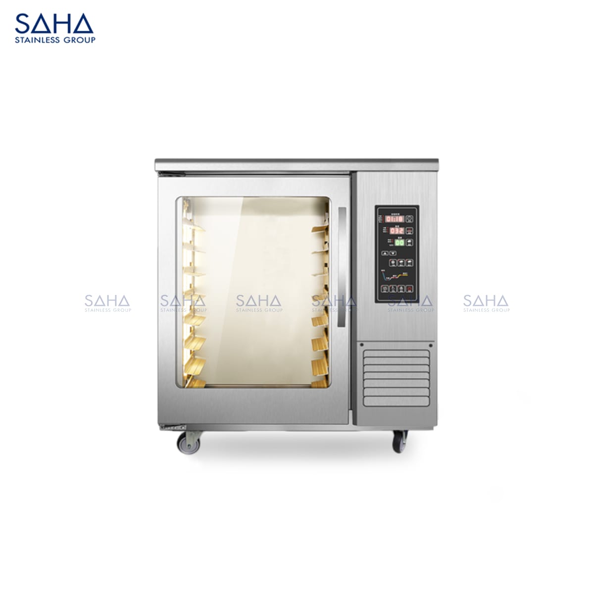 Retarder-Prrovers-8-Trays.jpg ตู้หมักแป้งแบบมีความเย็น พร้อมชั้นวาง 8 ถาด สำหรับร้านเบเกอรี่ขนาดเล็กถึงกลาง