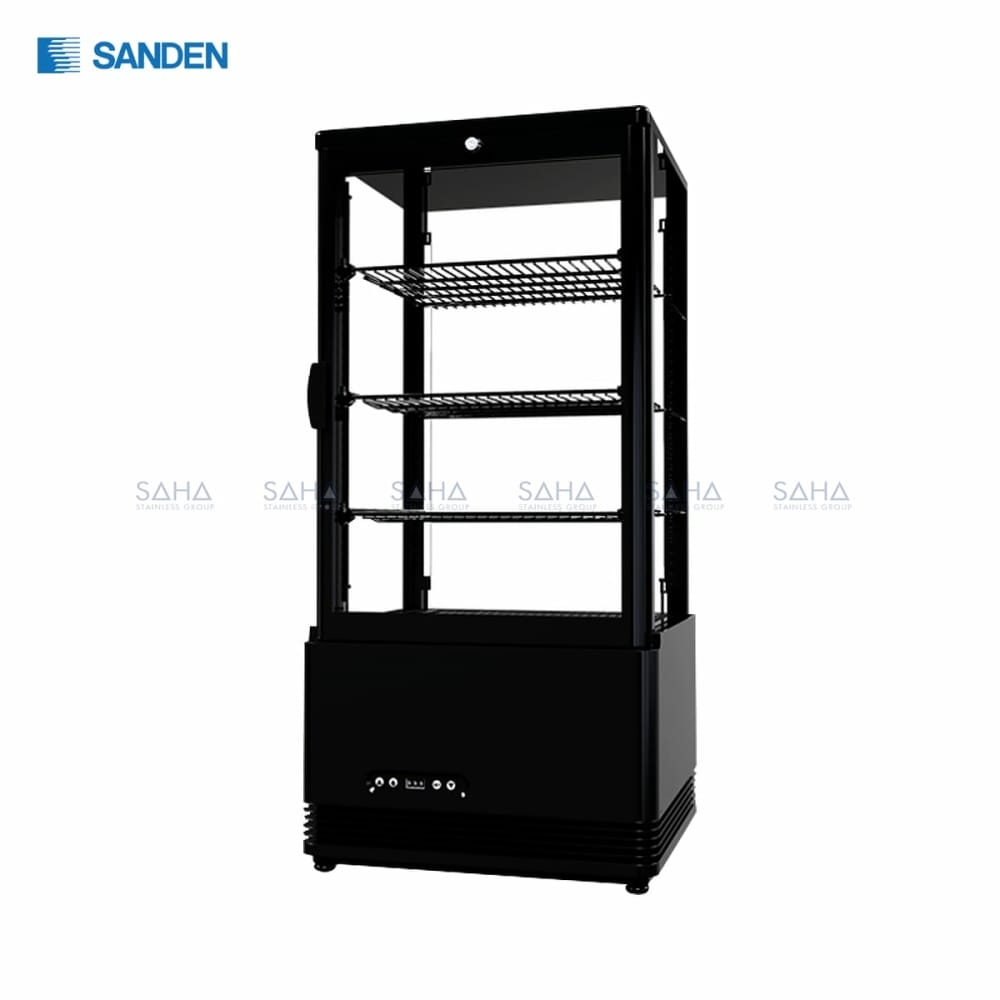 SAG-0783-สีดำ.jpg Sanden - 4 Side Glass - Cooler - SAG-0783(Black)