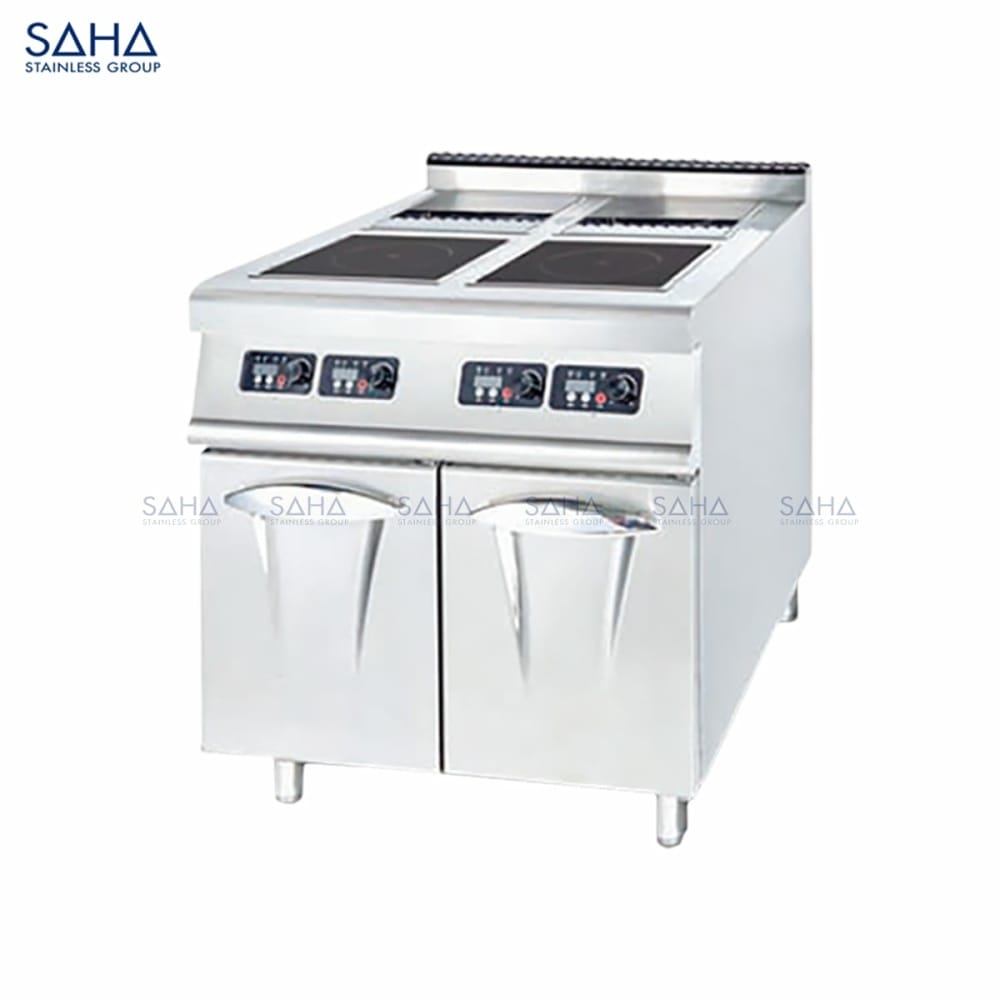 SAHA-4-Zones-Induction-Cooker-with-Cabinet-3.5-x-4-KW-Model-SHIHS3SR4BC-Web-2.jpg SAHA - 4 Zones Induction Cooker with Cabinet - 3.5 x 4 KW – SHIHS3SR4BC