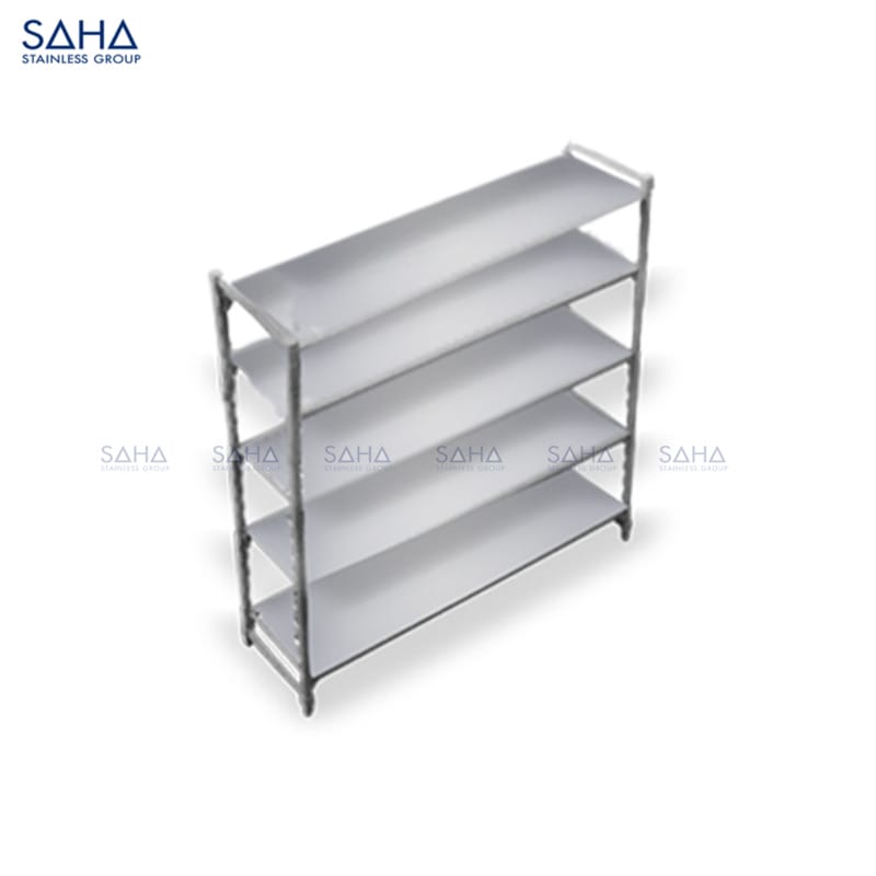 SAHA 5-Tier Adjustable Solid Plastic Shelf Size SAHA - 5-Tier Adjustable Solid Plastic Shelf Size 182.5*53*180 CM – SHSSS3VS18253A