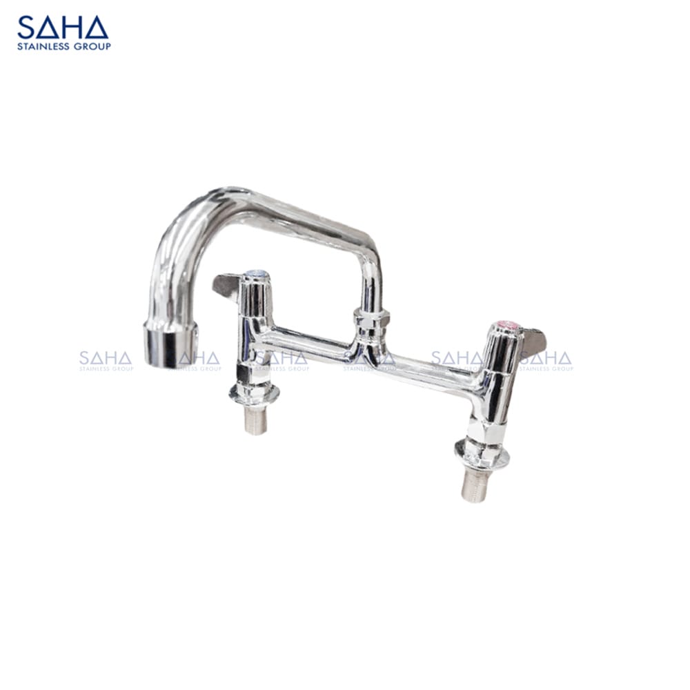 SAHA - 8 Deck Mount Faucet 8 Swing Nozzle – SHFCS1D8N8 SAHA - 8" Deck Mount Faucet 8" Swing Nozzle – SHFCS1D8N8