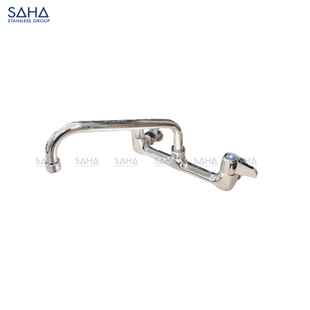 SAHA - 8 Wall Mount Faucet 8 Swing Nozzle – SHFCS1W8N8 SAHA - 8" Wall Mount Faucet 12" Swing Nozzle – SHFCS1W8N12