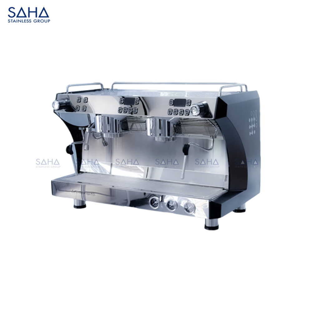 SAHA Commercial Semi-Automatic 2-Group Espresso Coffee Machine Model SHCES2S2BB Web SAHA - Commercial Semi-Automatic 2-Group Espresso Coffee Machine – SHCES2S2BB