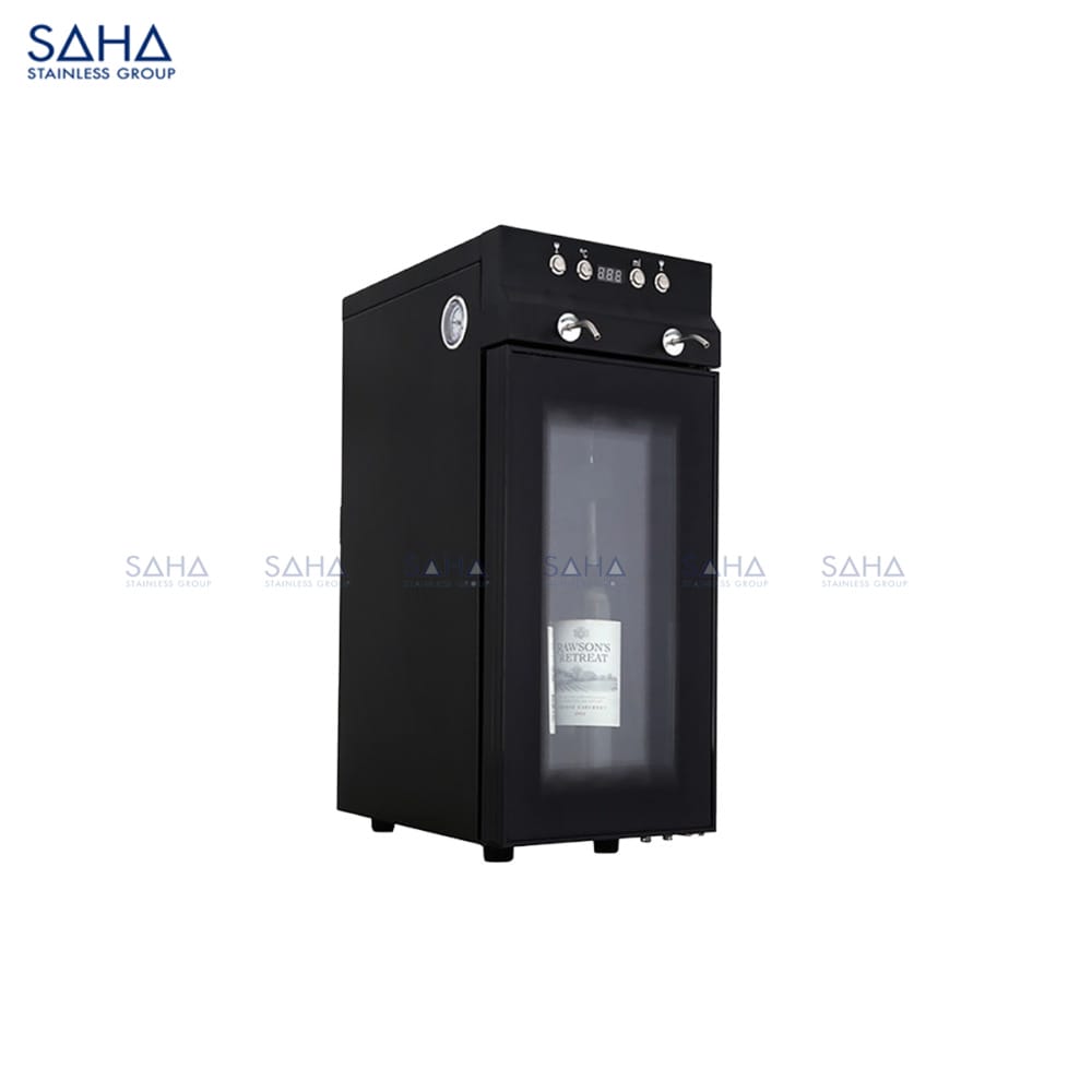 SAHA Counter Top Wine Dispenser - 2 Bottles Model SHWNS1CB2 Web SAHA – Counter Top Wine Dispenser - 2 Bottles – SHWNS1CB2