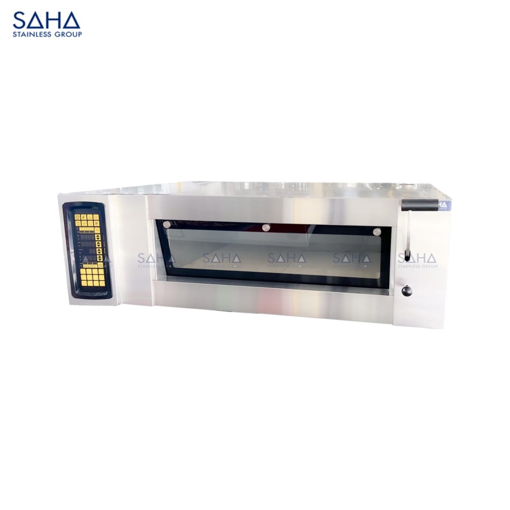 SAHA Electric Apex Deckoven 1 Tier 2 Trays wstone & steam Model SHDOS7EAT2X Web SAHA - Electric Apex Deckoven 1 Tier 2 Trays w/stone & steam – SHDOS7EAT2X