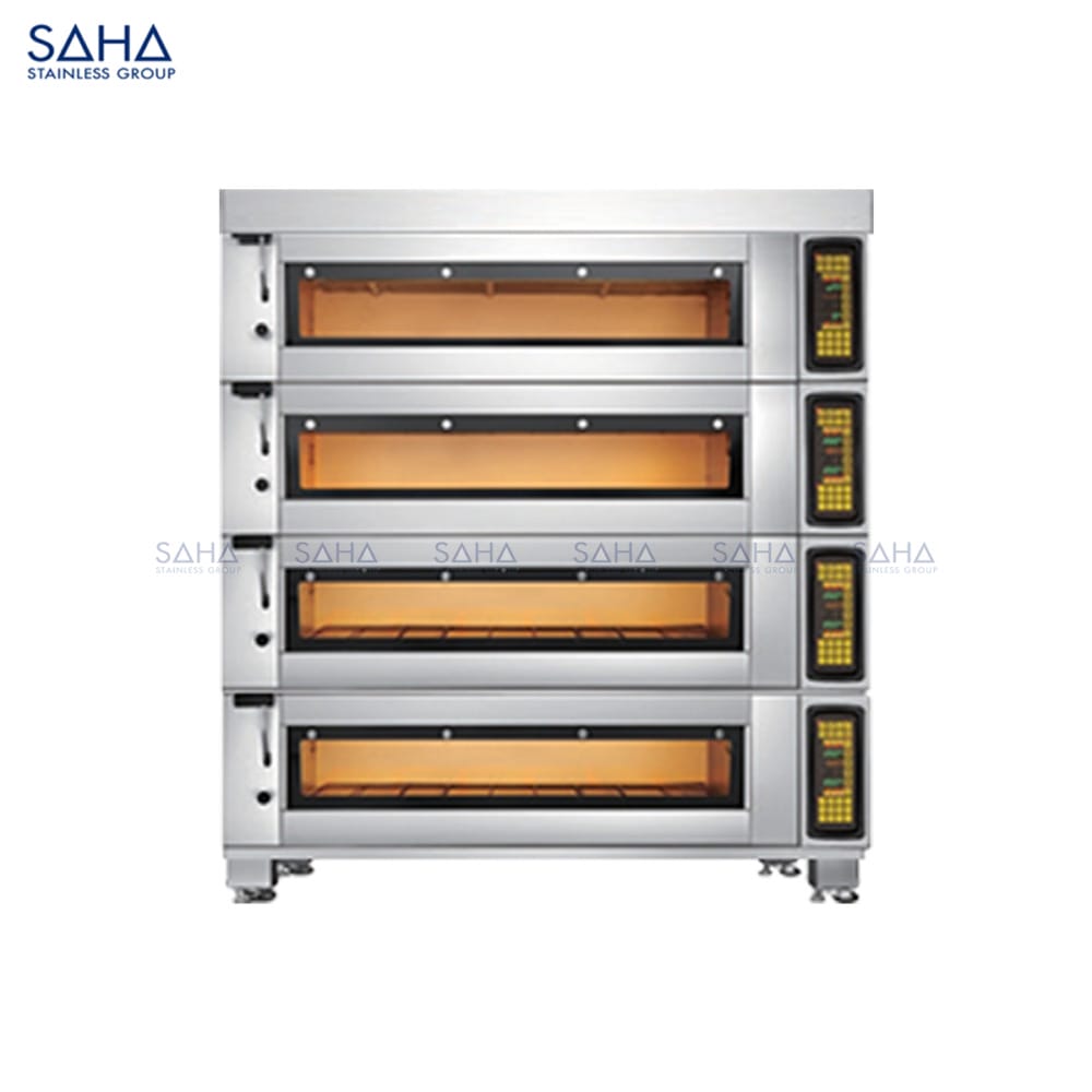 SAHA Electric Apex Deckoven 4 Tiers 16 Trays w stone & steam Model SHDOS7EAT16X WEB SAHA - Electric Apex Deckoven 4 Tiers 16 Trays w/stone & steam – SHDOS7EAT16X