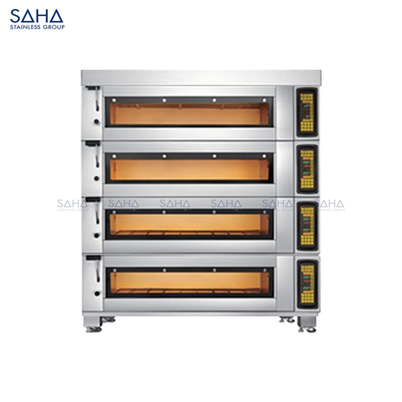 SAHA Electric Apex Deckoven 4 Tiers 16 Trays w stone & steam Model SHDOS7EAT16X WEB SAHA - Electric Apex Deckoven 4 Tiers 16 Trays w/stone & steam – SHDOS7EAT16X