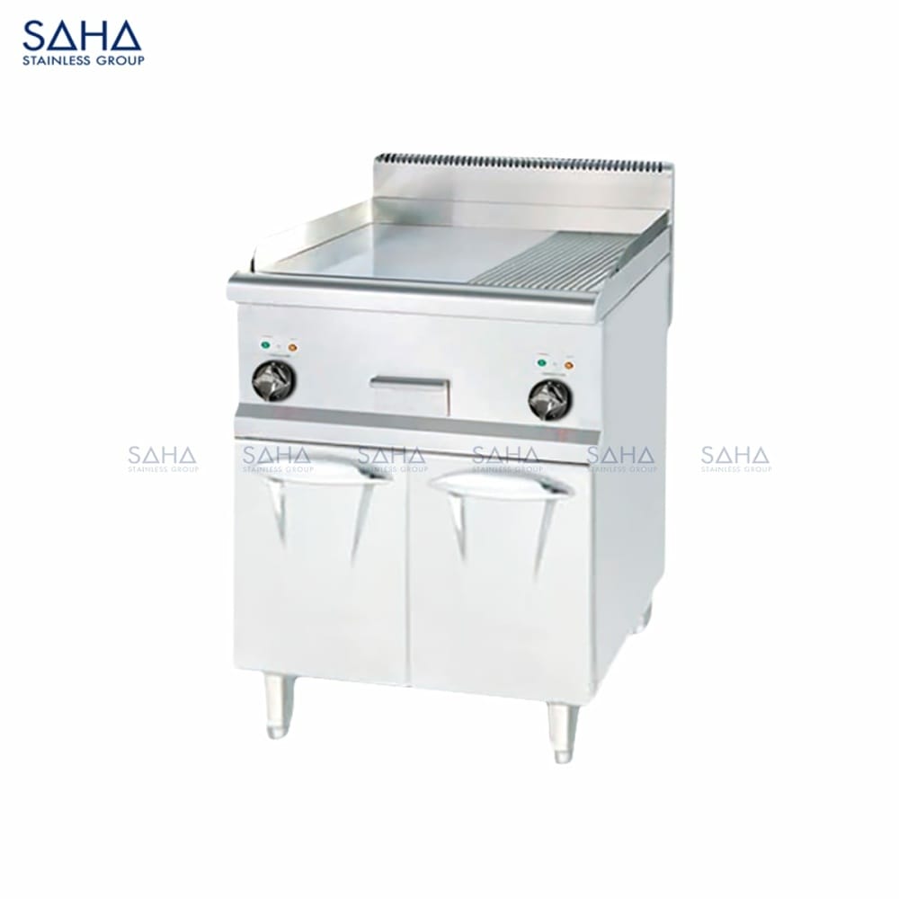 SAHA-Electric-Griddle-Smooth-Ribbed-Plate-1-3-60-Cm-with-Cabinet-Model-SHGDS1SE60CM-Web.jpg SAHA - Electric Griddle Smooth & Ribbed Plate (1/3) 60 Cm with Cabinet - SHGDS1SE60CM