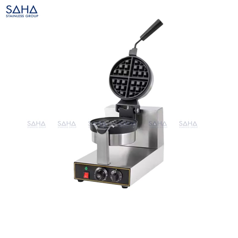 SAHA Electric Waffle Machine - Single Round Waffle Model SHWFS1ERA Web SAHA - Electric Waffle Machine - Single Round Waffle - SHWFS1ERA