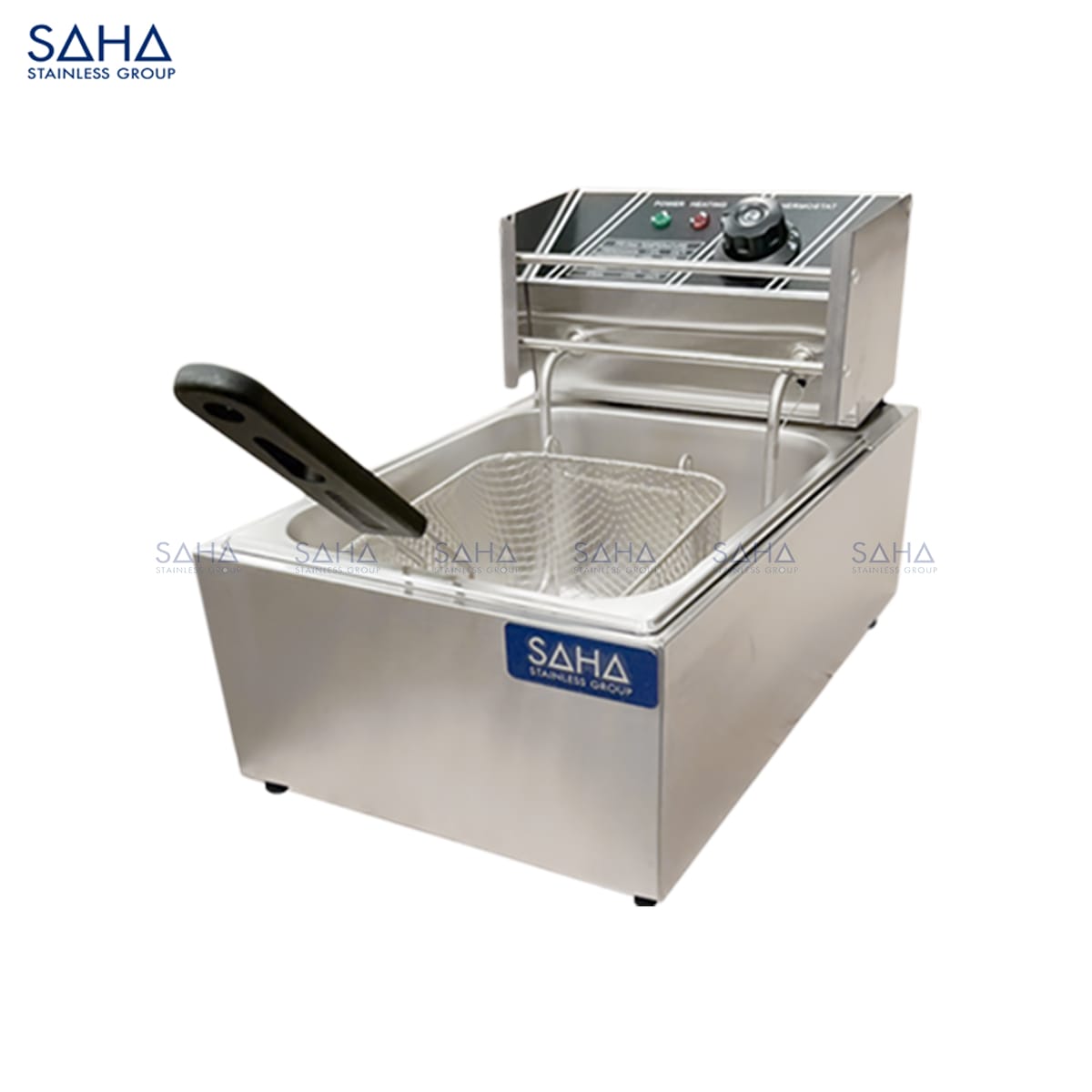 SAHA-Electric-counter-top-fryer-1-tank-6-litres-Model-SHDFS3CT1L6-Web.jpg อุปกรณ์ทำอาหารสแตนเลส SAHA พร้อมเตาอบ UNOX และ Rational สำหรับครัวมืออาชีพ