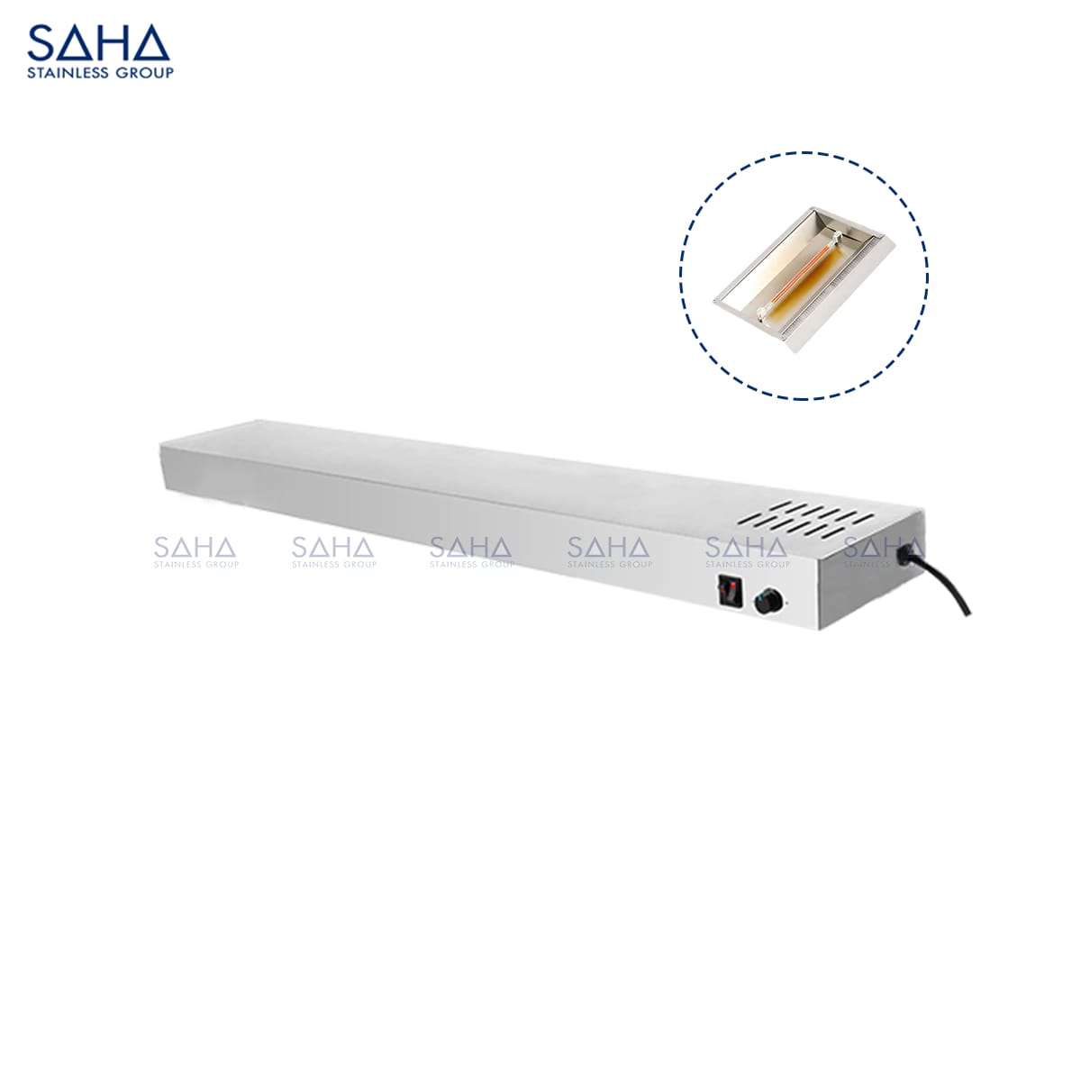 SAHA – Food Heat Lamp 150 Cm  with Light - 1500 W – SHFHS3LL150A