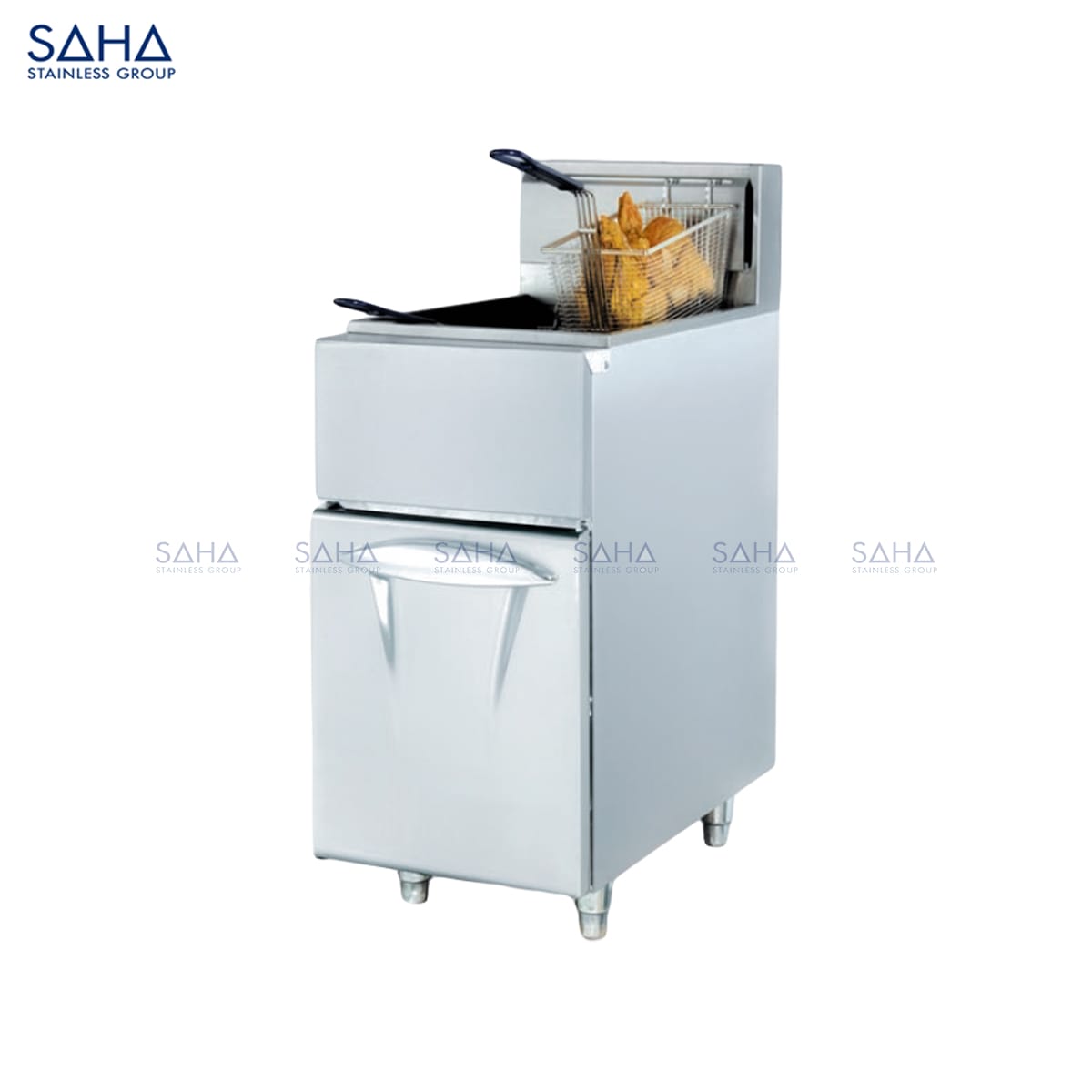 SAHA-Gas-Fryer-1-Tank-2-Baskets-35-litres-BTU-82K-SHDFS3SGT1H-Web.jpg SAHA - Gas Fryer 1 Tank & 2 Baskets, 35 litres, BTU 82K - SHDFS3SGT1H