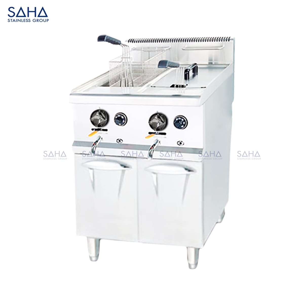 SAHA-Gas-Fryer-2-Tanks-2-Baskets-1414-litres-SHDFS3SGT2K-Web-R1-.jpg SAHA - Gas Fryer 2 Tanks & 2 Baskets 14+14 litres - SHDFS3SGT2K