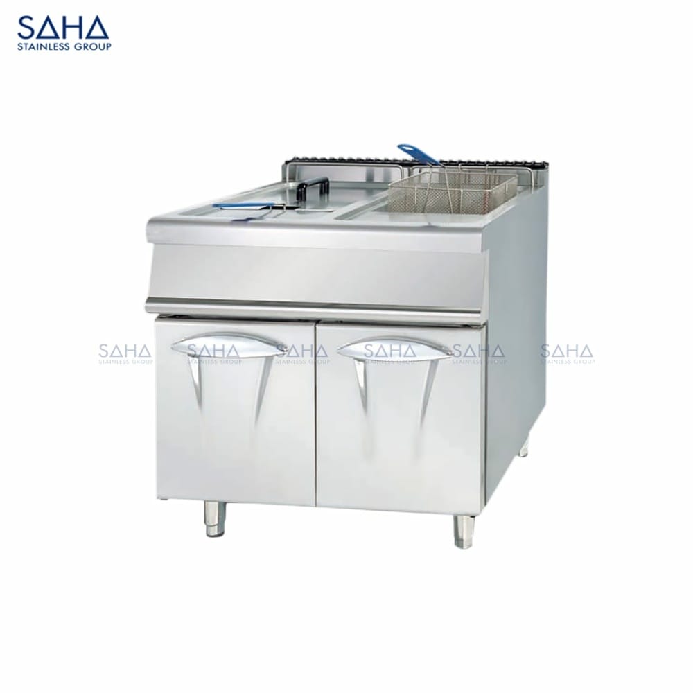 SAHA-Gas-Fryer-2-Tanks-2-Baskets-2828-litres-BTU-68K68K-Model-SHDFS3SGT2J-Web-1.jpg SAHA – Gas Fryer 2 Tanks & 2 Baskets, 28+28 litres, BTU 68K+68K – 90 Series – SHDFS3SGT2JN