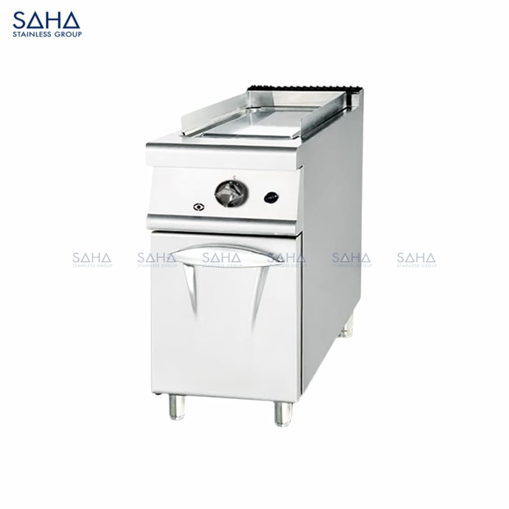 SAHA-Gas-Griddle-40-Cm-with-Cabinet-Model-SHGDS1SG40C-Web.jpg SAHA - Gas Griddle 40 Cm with Cabinet - SHGDS1SG40C