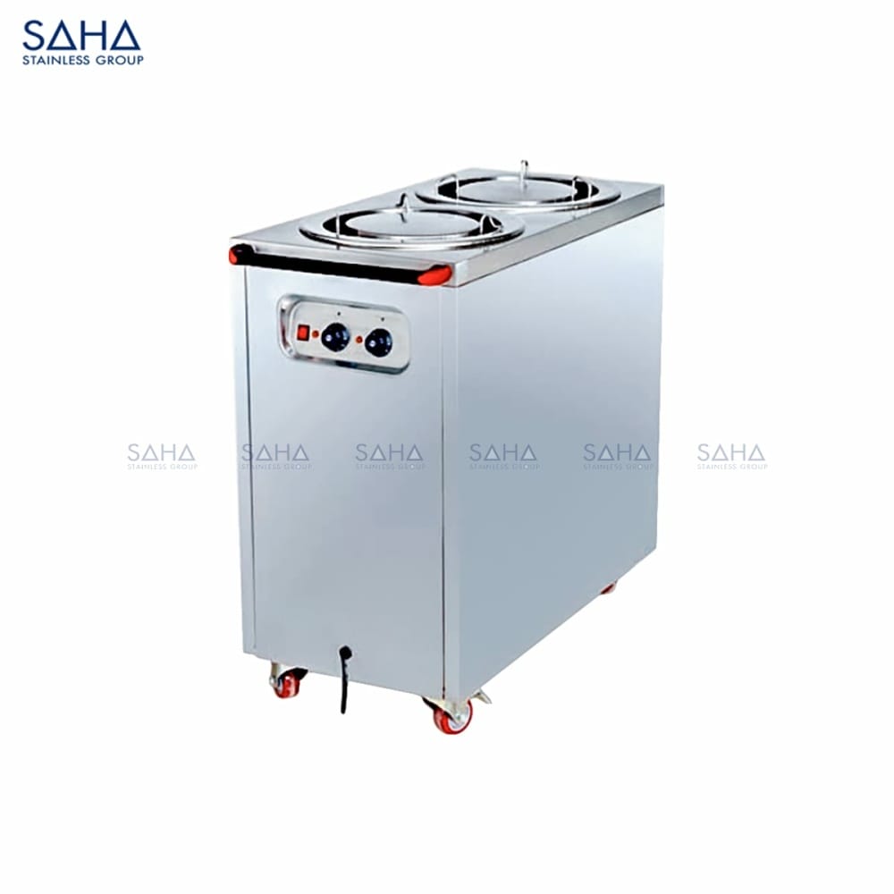 SAHA-Mobile-Heated-Plate-Dispenser-Double-Single-Model-SHPDS1MHB.jpg SAHA - Mobile Heated Plate Dispenser - Double - SHPDS1MHB