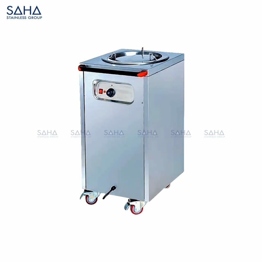 SAHA-Mobile-Heated-Plate-Dispenser-Single-Model-SHPDS1MHA.jpg SAHA - Mobile Heated Plate Dispenser - Single - SHPDS1MHA