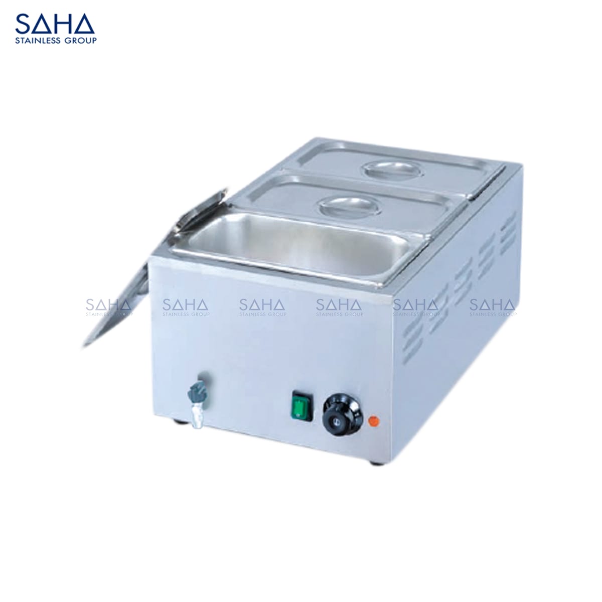 SAHA Premium Chocolate warmer with 3 GN 1 3 Depth 15 Cm Pans - 5.5x3 Litres Model SHCWS4P31315P WEB SAHA – Premium Chocolate warmer with 3 GN 1/3 Depth 15 Cm Pans - 5.5x3 Litres – SHCWS4P31315P
