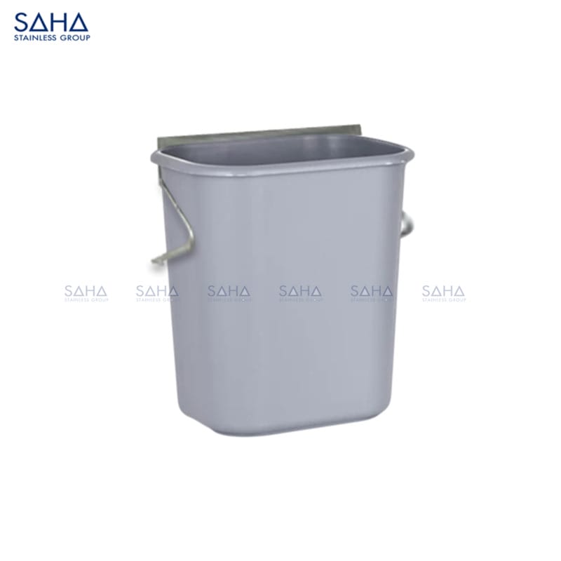 SAHA Rectangle Gabage Bin 14 Litres - Gray w Wall Mount Model SHGBS2E14GW Web SAHA - Rectangle Gabage Bin 14 Litres - Gray w/ Wall Mount – SHGBS2E14GW