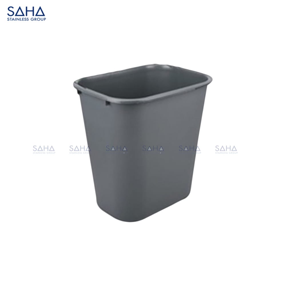 SAHA Rectangle Gabage Bin 24 Litres - Gray Model SHGBS2E24G Web SAHA - Rectangle Gabage Bin 24 Litres - Gray – SHGBS2E24G