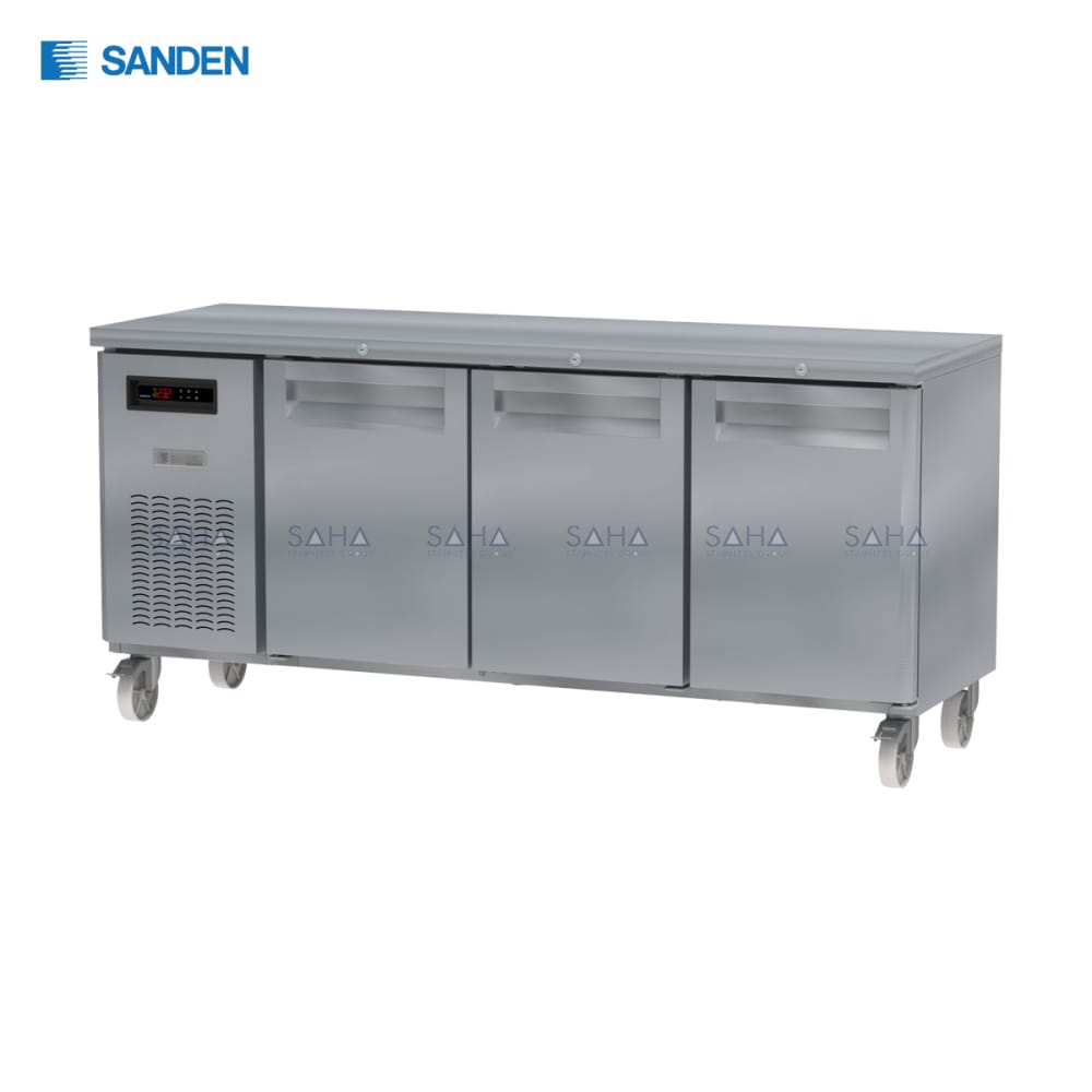 SCF3-1807-AR.jpg Sanden – 3 Doors - Under Counter Freezer - SCF3-1807-AR