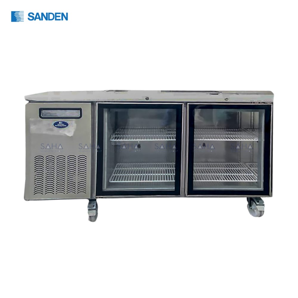 SCR3-1506CR.jpg Sanden – 2 Glass Doors – Under Counter Chiller - SCR3-1506CR