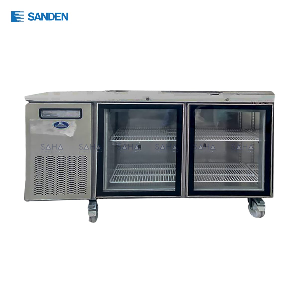 SCR3-1506CR.jpg Sanden – 2 Glass Doors – Under Counter Chiller - SCR3-1506CR