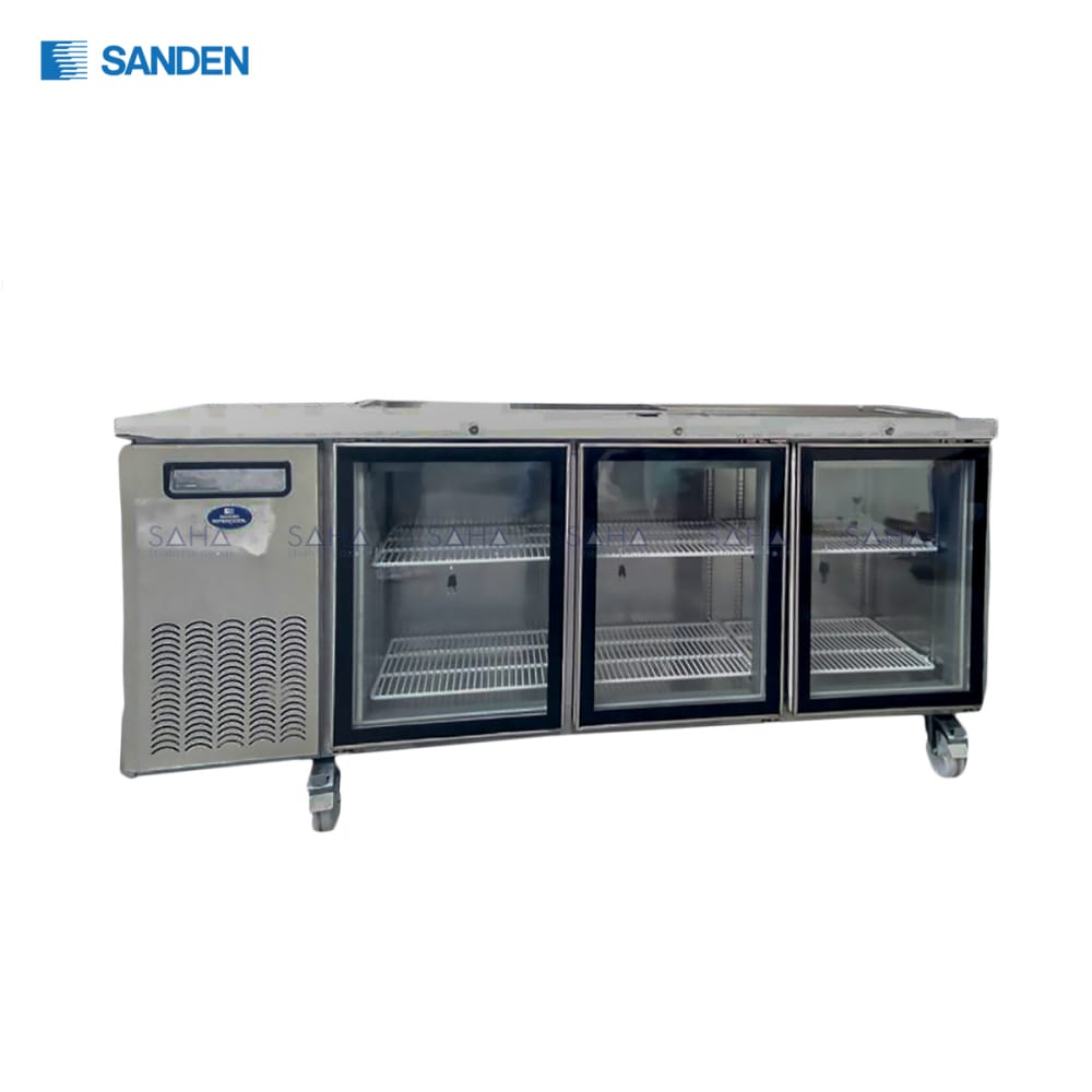 SCR3-1807CR.jpg Sanden – 3 Glass Doors – Under Counter Chiller - SCR3-1807CR