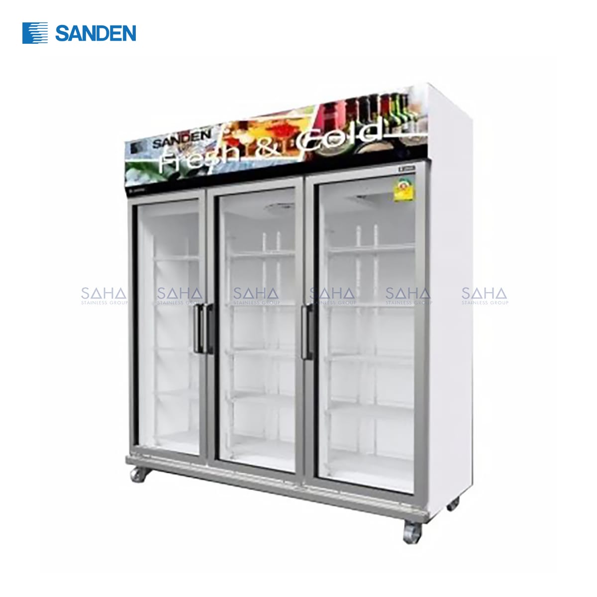 SEM-1805.jpg Sanden – 3 Doors - Display Cooler - SEM-1805