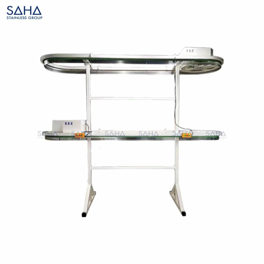 SHCCS1SD231.jpg SAHA - Straight Double Deck Clothing Conveyor with 310 Slots x 2 Levels – SHCCS1SD231