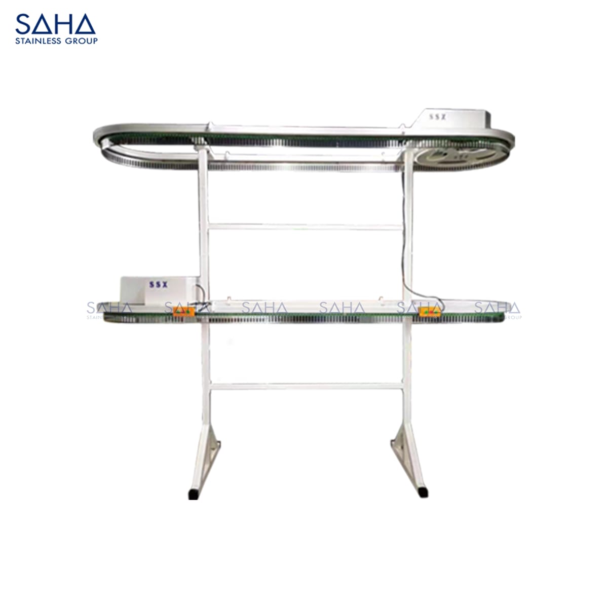 SHCCS1SD231.jpg SAHA - Straight Double Deck Clothing Conveyor with 310 Slots x 2 Levels – SHCCS1SD231