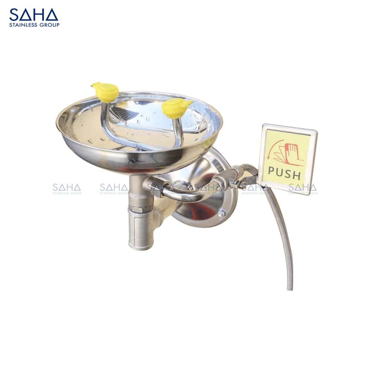SHEWS1WSDA.jpg SAHA - Wall Mount Eye Washer - SUS304 – SHEWS1WSDA